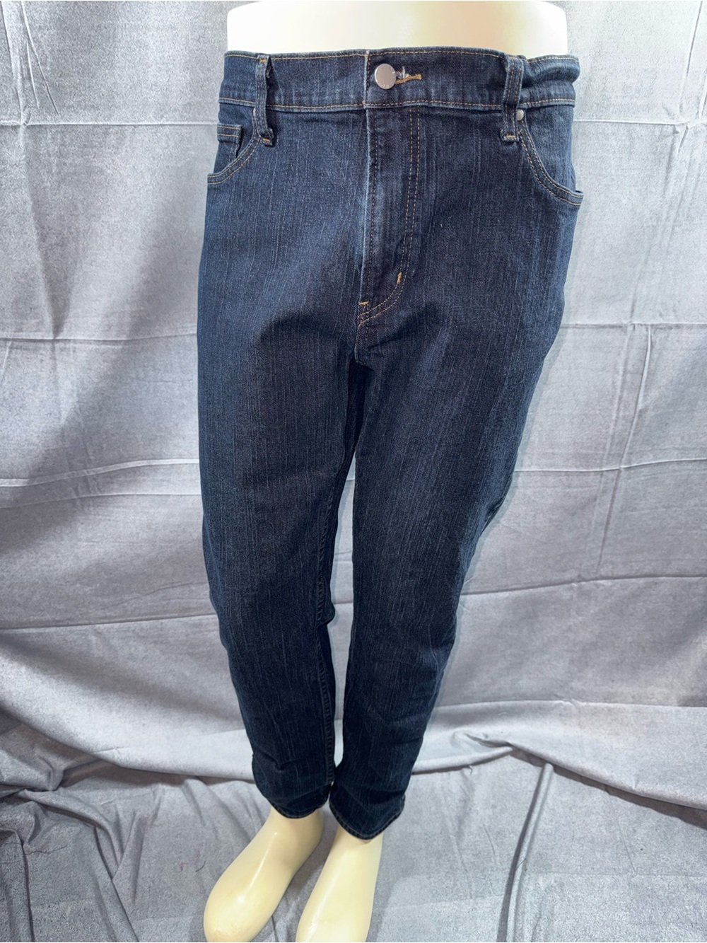 2988-Michael Kors Men’s Slim Straight Dark Blue Jeans